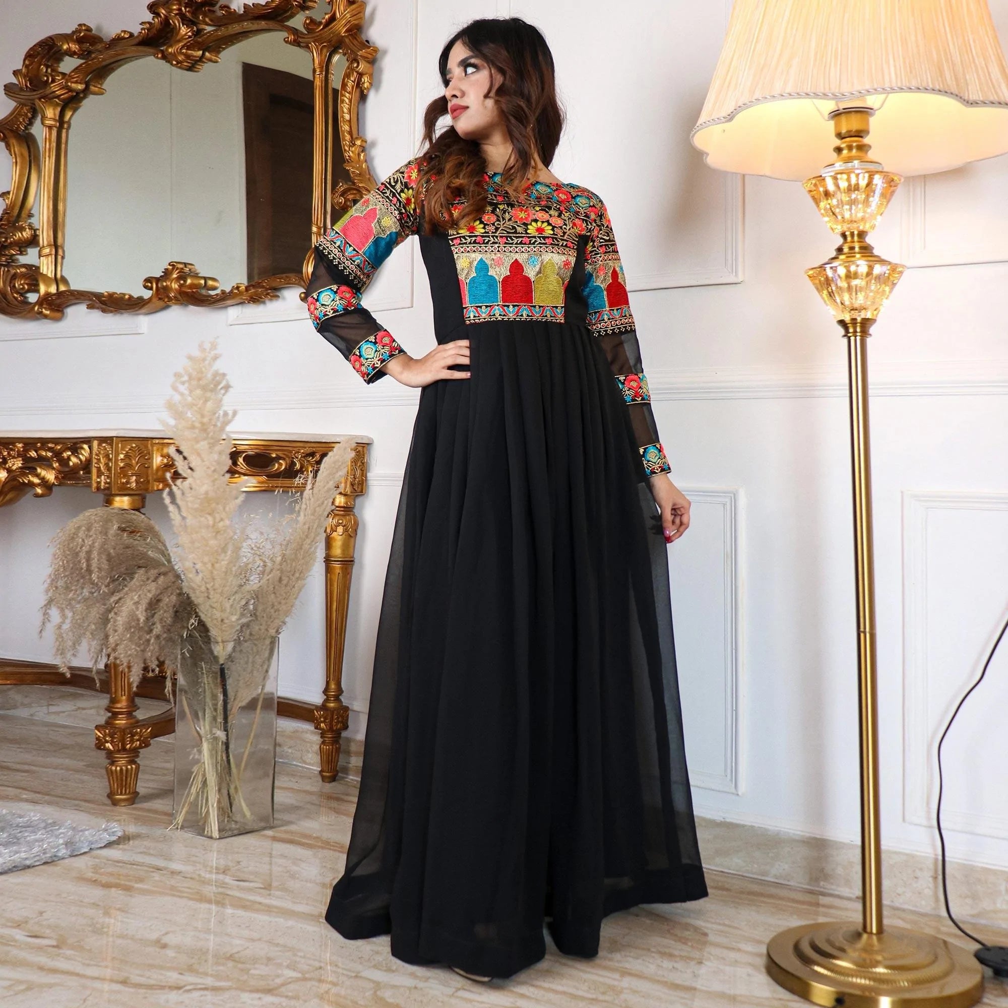 Buy Black Party Wear Gown for Girls